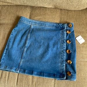 FREE PEOPLE Denim Skirt, size 12, NWT